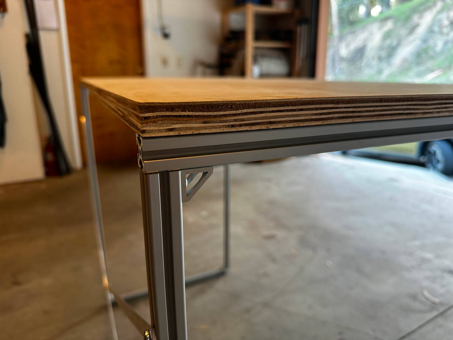 Close-up of the rear gusset