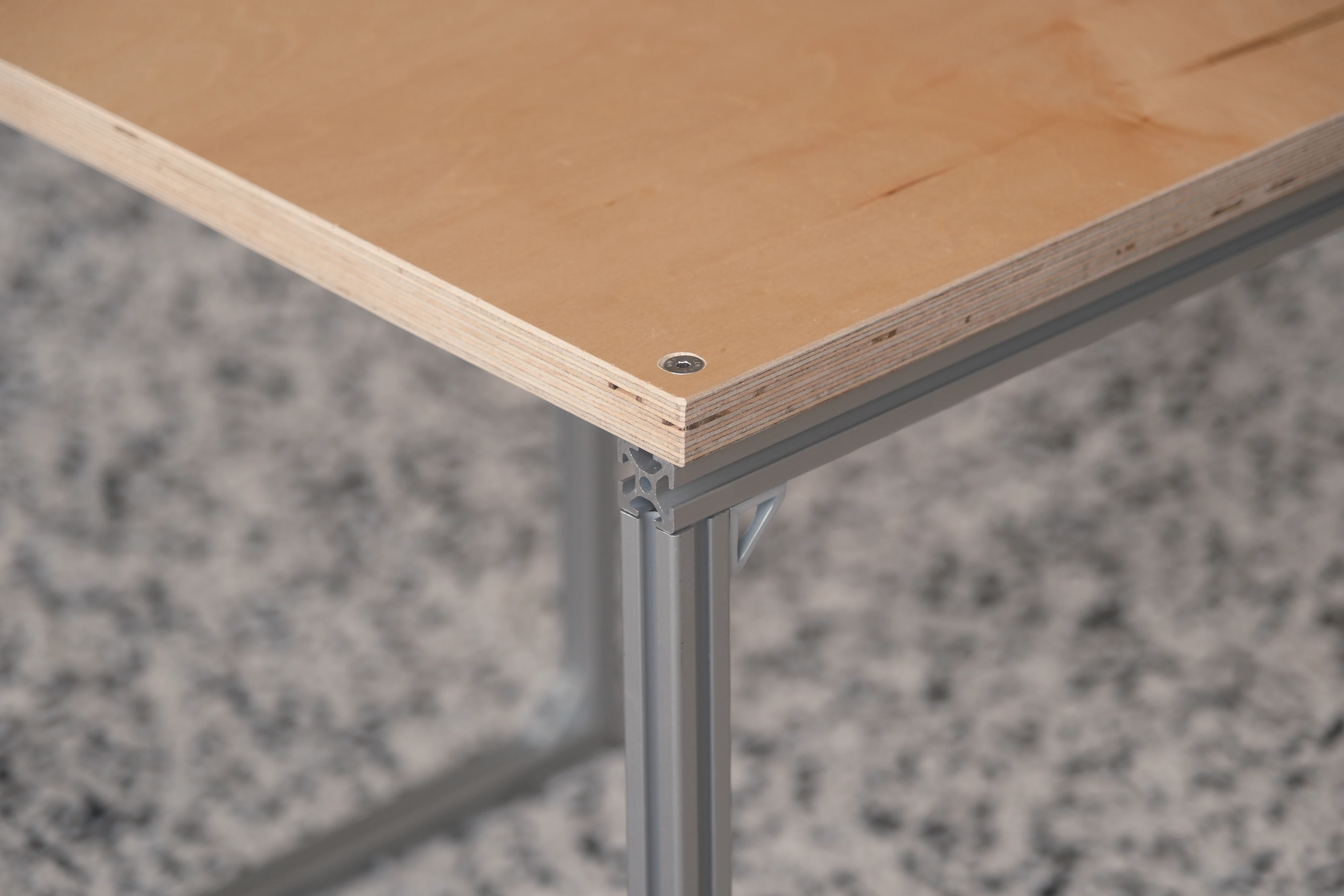 The corner of the night table